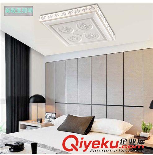 LED吸頂燈 現(xiàn)代鐵藝簡約方形吸頂燈 客廳燈 臥室廠家燈具批發(fā)