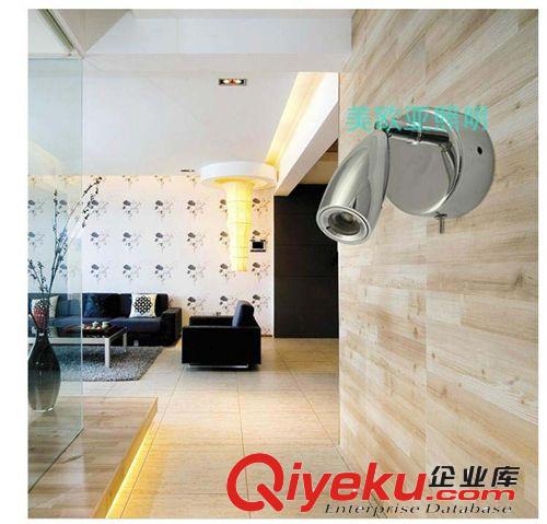 LED壁燈臥室個性創(chuàng)意燈床頭 鍍鉻帶開關(guān)壁燈 溫馨夜燈走廊燈原始圖片2
