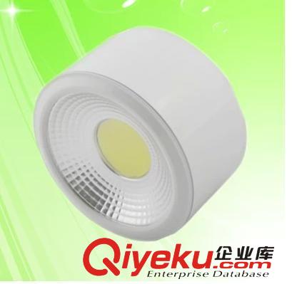 LED明裝筒燈3W5W圓形全套超薄COB防霧天花燈寸黑色吸頂全套原始圖片2