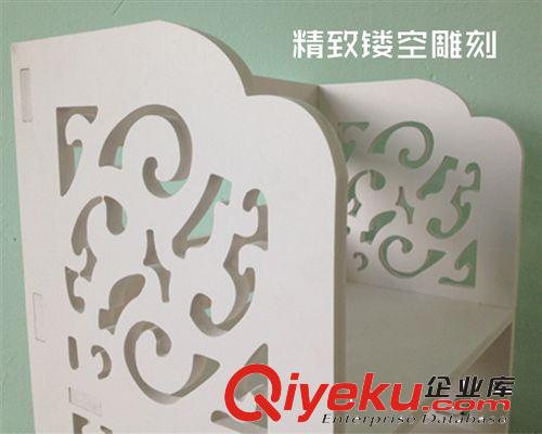 廠家直銷 簡約雕花4層置物架收納架 臥室衛浴防水防潮置物架原始圖片3