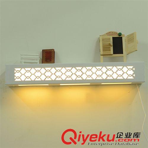 廠家直銷代發(fā) 多功能創(chuàng)意鏤空照明LED落地?zé)?置物收納PVC防潮花架