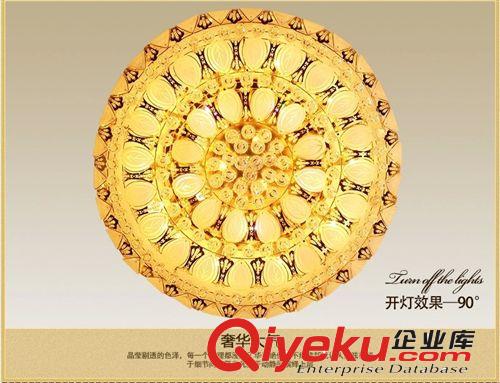 供應臥室燈聚寶盆金色現代圓形LED愛心吸頂燈原始圖片2