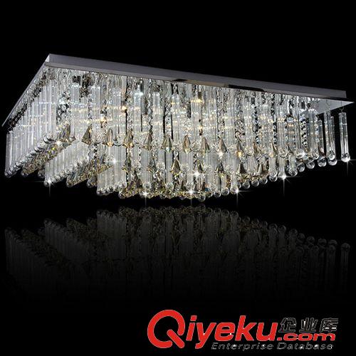 客廳吸頂燈水晶燈廠家LED水晶燈大功率批發供應燈飾燈具遙控分段原始圖片3