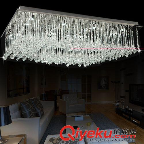客廳長方形LED水晶吸頂燈燈具批發古鎮燈飾廠家