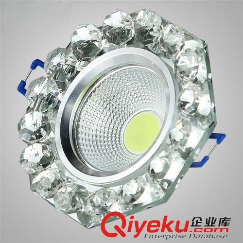 led水晶天花燈筒燈射燈玄關過道燈 全套3W 節能客廳吊頂燈具原始圖片2