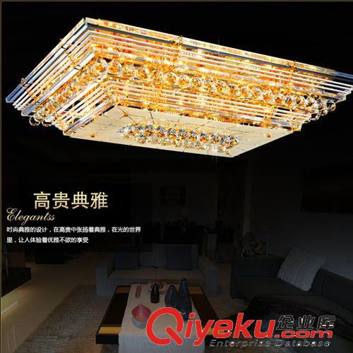 簡約歐式吸頂燈長方形led水晶燈客廳燈臥室燈現代時尚led餐廳燈具原始圖片3