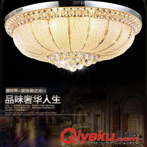 歐式水晶燈客廳燈LED臥室燈具浪漫溫馨吸頂燈北歐金色餐廳燈圓形原始圖片3