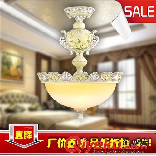 佐薩特現(xiàn)貨批發(fā)歐式樹脂鐵藝單吊燈別墅酒店臥室燈具燈飾5002-3P原始圖片2