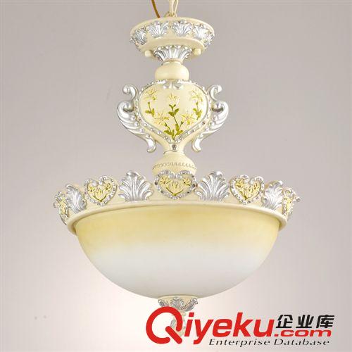 佐薩特現(xiàn)貨批發(fā)歐式樹脂鐵藝單吊燈別墅酒店臥室燈具燈飾5002-3P原始圖片3