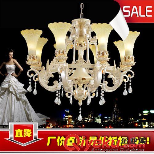 佐薩特現貨批發歐式樹脂鐵藝吊燈別墅酒店家具工程燈具燈飾5011原始圖片2