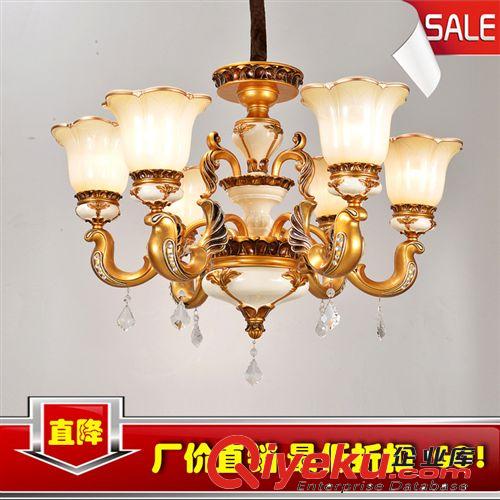 廠家批發(fā)歐式吊燈家居客廳燈樹脂燈鐵藝吊燈別墅酒店燈具燈飾5023原始圖片3