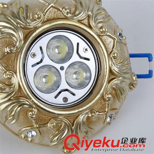 佐薩特批發歐式圓形樹脂LED筒燈射燈別墅家居工程燈具燈飾1006