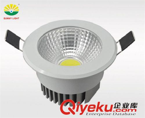 深圳7W COB光源陶瓷白LED天花燈筒燈 服裝/珠寶射燈出廠價格