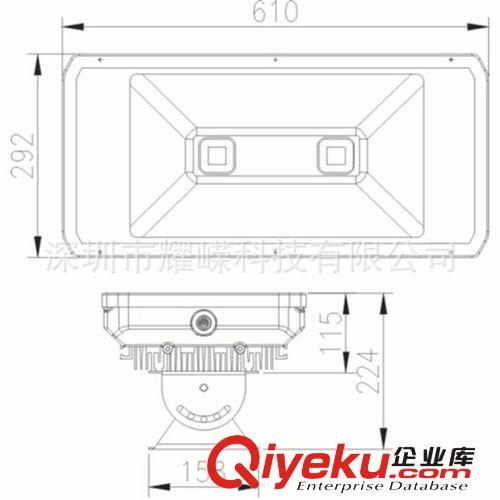 雙光源led隧道燈具，泛光照明140Wled光源原始圖片3