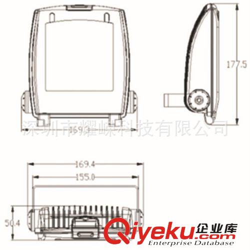 供應10W立式泛光燈（投光燈，廣告燈）外殼