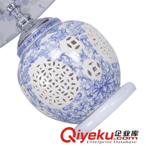 【尊御】臥室臺燈床頭臺燈景德鎮(zhèn)青花陶瓷臺燈裝飾臺燈燈飾燈具原始圖片2