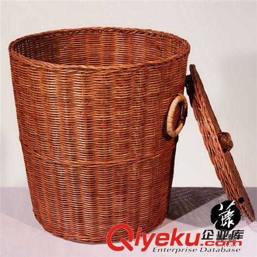 收納籃 藤編 大號(hào) 寢室用品 大學(xué)生sq 臟衣籃 有蓋 田園風(fēng) 224