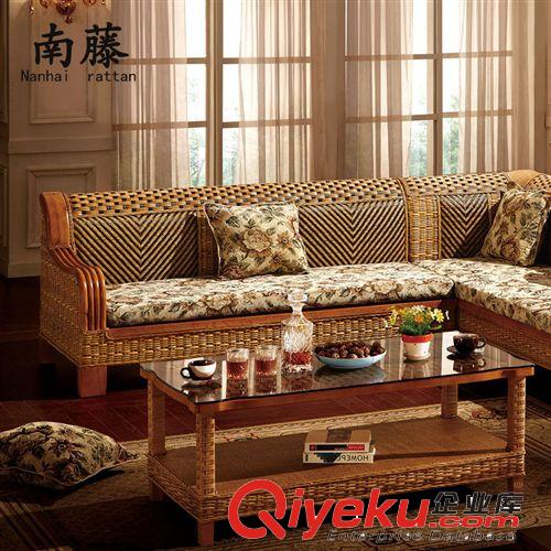 佛山家具 客廳組合  轉角沙發 酒店卡座 別墅沙發 真藤家具8818原始圖片2