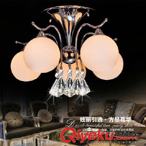 愛麗斯賓 LED水晶燈 吸頂燈 圓形臥室燈創意餐廳燈書房燈飾原始圖片2