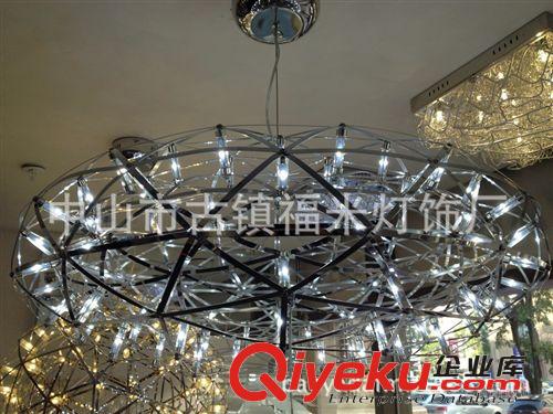 廠家批發(fā)直銷 意大利現(xiàn)代不銹鋼創(chuàng)意精品編環(huán)星光 led火花球吊燈原始圖片3