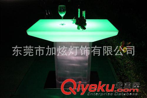 LED發光燈飾發光家具 酒吧餐桌 酒吧吧臺七彩燈飾咖啡桌發光吧桌原始圖片3