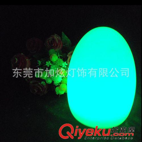 【廠家直銷】歐式LED蛋形滾塑七彩燈塑膠發(fā)光草坪燈
