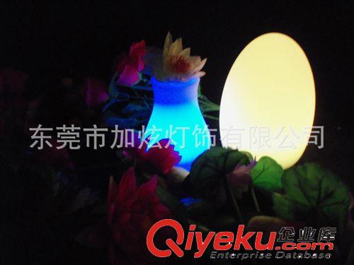 LED發光小花瓶七彩草坪燈 塑膠發光飾品裝飾家居小夜燈