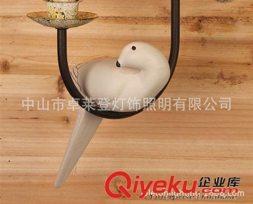 廠家直銷(xiāo)美式鄉(xiāng)村田園小鳥(niǎo)吊燈6頭臥室餐廳歐式吊燈復(fù)古別墅燈飾原始圖片2