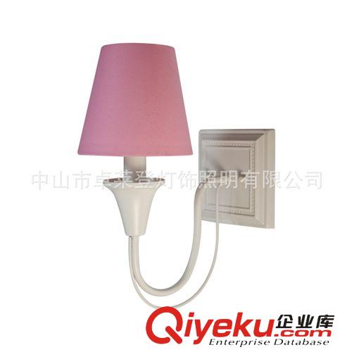 單頭壁燈北歐田園 臥室陽臺(tái)過道 led壁燈樓梯壁燈 布罩 燈具燈飾原始圖片3
