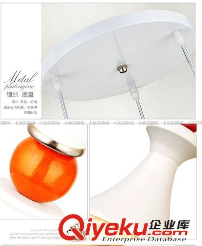 現代簡約餐廳吊燈臥室客廳飯廳時尚3頭玻璃吊燈室內裝修溫馨燈飾原始圖片3