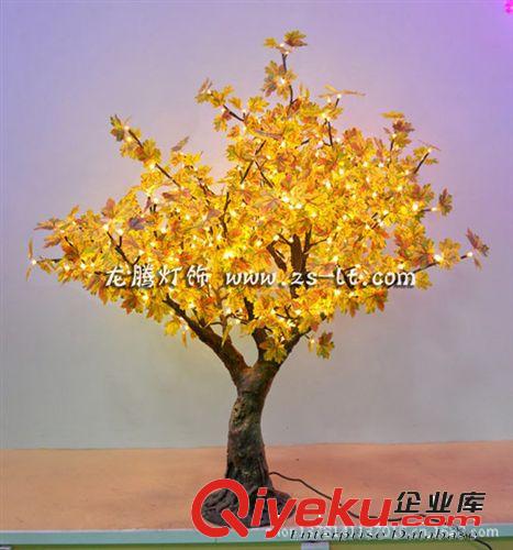 廠家新款熱銷 1.4米 led全新gf真樹 led黃色楓葉樹 景觀樹
