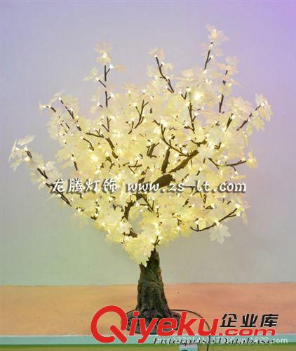 2013新款熱銷　1.4米led白色楓葉樹 gf真樹燈  庭院裝飾發(fā)光樹原始圖片2