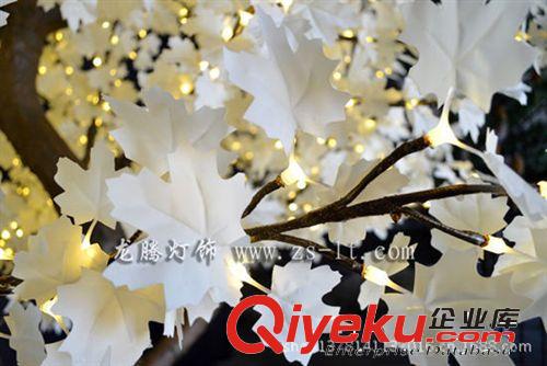 2013新款熱銷　1.4米led白色楓葉樹 gf真樹燈  庭院裝飾發(fā)光樹原始圖片3