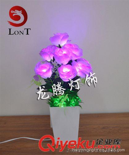 led花籃燈　花盆燈　仿真花燈 室內燈飾 家居