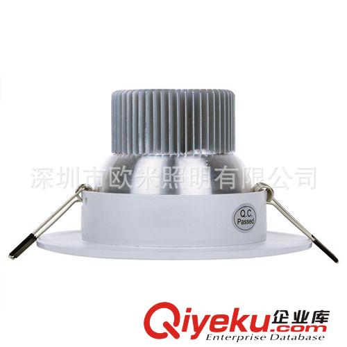 歐米led筒燈 3寸5w downlight全套節(jié)能孔燈防霧天花燈射燈工程燈原始圖片2