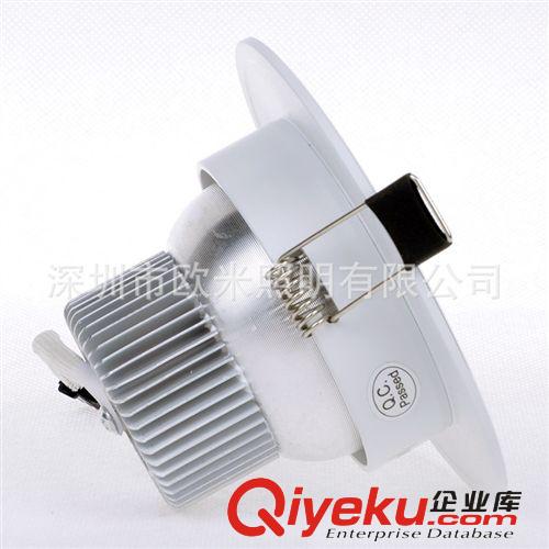 歐米led筒燈 3寸5w downlight全套節(jié)能孔燈防霧天花燈射燈工程燈原始圖片3