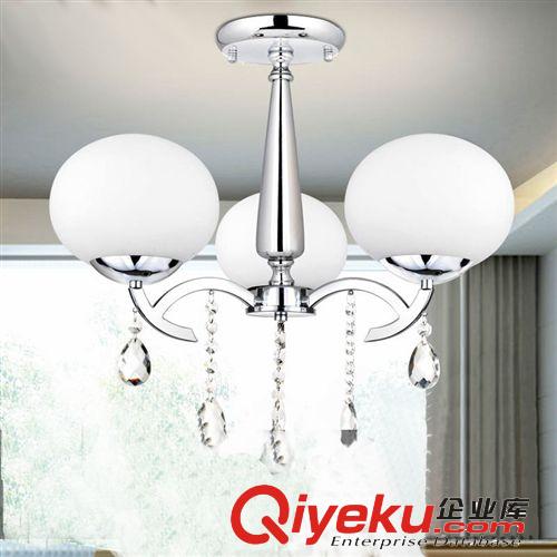 現代簡約吸頂燈客廳燈具 led節能時尚餐廳吊燈圓形水晶燈飾創意燈原始圖片2