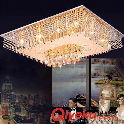 現代水晶吸頂燈 時尚照明客廳燈 田園溫馨臥室燈 歐式餐廳吊燈具原始圖片2