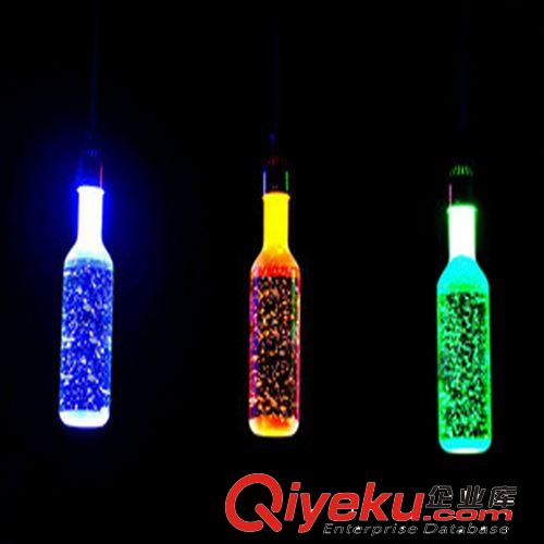 廠家批發(fā) LED水晶燈 酒瓶吊燈吧臺燈汽泡水晶柱燈飾燈具 一件代發(fā)原始圖片2