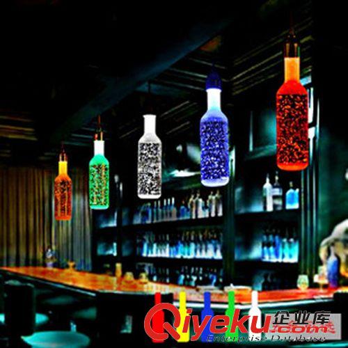 廠家批發(fā) LED水晶燈 酒瓶吊燈吧臺燈汽泡水晶柱燈飾燈具 一件代發(fā)原始圖片3