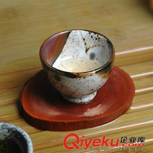 雪后初晴釉系列 陶瓷茶具 高腳杯 日式 杯子 淡淡雪痕 古風樸拙