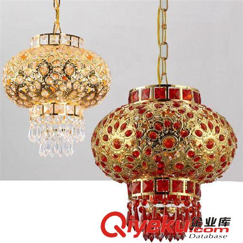 中山古鎮(zhèn)燈飾廠家紅燈籠吊燈360度旋轉(zhuǎn)陽臺過道玄關(guān)水晶吊燈燈具原始圖片2