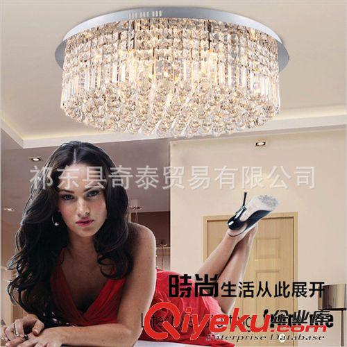 中山燈具批發(fā)現(xiàn)代簡約圓形gd臥室客廳房間吸頂燈時尚水晶燈燈飾
