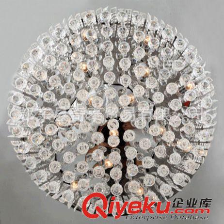廠家直銷簡約創意圓形臥室吸頂燈現代客廳時尚溫馨LED水晶燈燈飾原始圖片3