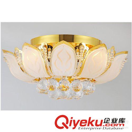 供應(yīng)批發(fā) 水晶燈 吸頂燈 經(jīng)典蓮花臥室燈 客廳臥室燈具 高光貼片原始圖片2