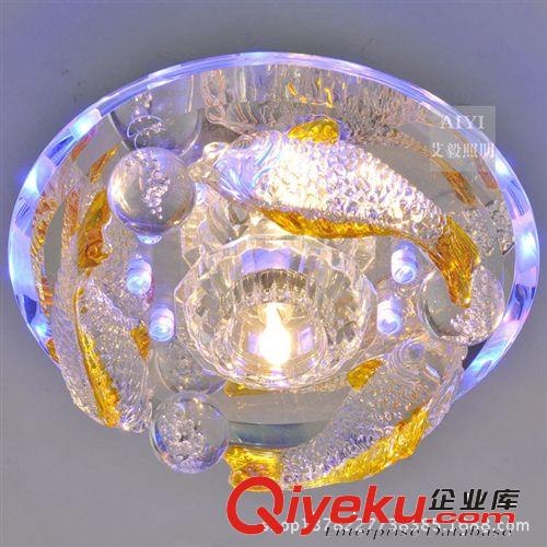 批發(fā) LED水晶過道燈天花燈走廊燈 玄關(guān)燈吸頂燈金魚燈2109