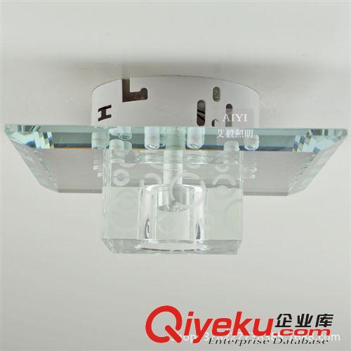 批發 七彩LED水晶過道燈走廊門廳燈 玄關燈天花燈筒燈1220原始圖片3