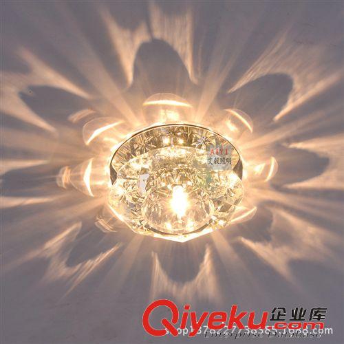 批發 LED水晶過道燈 門廳燈玄關水晶射燈走廊燈 吸頂燈具2003