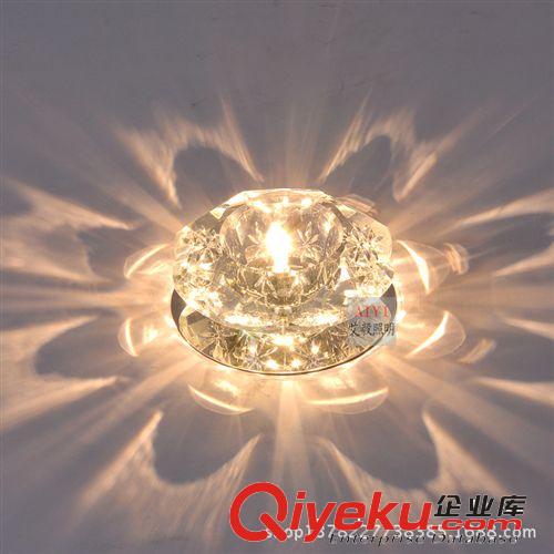 批發 LED水晶過道燈 門廳燈玄關水晶射燈走廊燈 吸頂燈具2003原始圖片2
