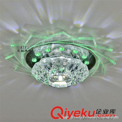批發 新款LED水晶過道燈 玄關燈陽臺燈走廊燈筒燈吸頂燈具1308原始圖片2